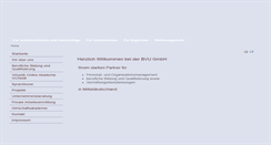 Desktop Screenshot of bvu-gmbh.de